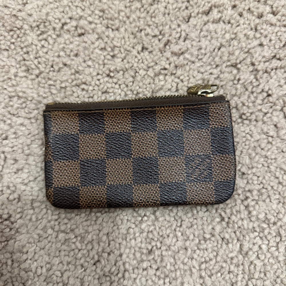 Lv damier ebene key pouch